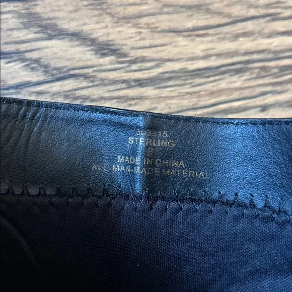 Michael Shannon Black Patent Leather Square Toe Ankle Boots Women’s Size 9 - Picture 9 of 9